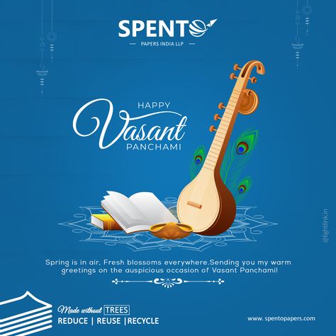 Vasant Panchmi Social Media Post, Basant Panchami Creative Ads, Vasant Panchami Creative Ads, Vasant Panchami Poster, Ayutha Pooja, Happy Basant Panchami, Happy Vasant Panchami, Indian Invitation, Vasant Panchami