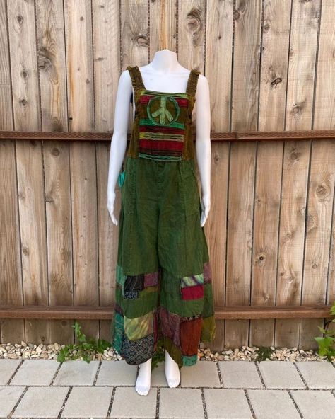 Overalls Patchwork/tiedye Moq:25 pieces . . . . . . . . . . . . . . . . . . #EthicalFashion #SustainableFashion #MadeInNepal #NepalHandmade #BohoStyle #HippieStyle #UKFashionWholesale #USFashionWholesale #AussieFashion #JapanFashion #NepalToUK #NepalToUS #NepalToAustralia #WholesaleJapan #EcoFriendlyFashion #FairTradeFashion #BohoClothing #HippieCulture #BohemianFashion #HippieTrail Fun Overalls, Hippie Overalls, Interesting Dress, Patchwork Overalls, Fashion Hippie, Mode Hippie, Hippie Style Clothing, Jumpsuit Summer, Stage Costume