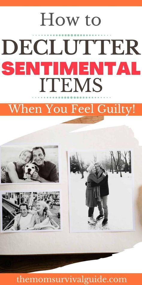 Do you ever get the feeling of guilt when you think about the idea of how to declutter sentimental items? We form such strong bonds with some items that we believe they actually hold our memories. But you do not have to feel guilty for getting rid of sentimental things. These tips to declutter your sentimental stuff will help you let go and create the clutter free home you want. #clutterfree #sentimentalthings #letgo #momlife #stayathomemom Declutter Sentimental Items, Decluttering Ideas, How To Get Motivated, Baby Keepsakes, Our Memories, Feeling Guilty, How To Declutter, Declutter Your Life, Clutter Free Home