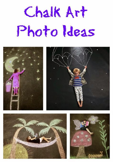 Chalk art photo ideas! Art Photo Ideas, Sidewalk Chalk Photos, Chalk Photography, Chalk Photos, Fun Chalk Art, Ephemeral Art, Sidewalk Chalk Art, Sidewalk Art, Chalk Drawings