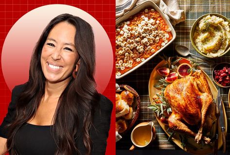 Joanna Gaines Just Shared Her Thanksgiving Menu & We Have All the Recipes Joanna Gaines Thanksgiving, Easy Entrees, Thanksgiving Menu Recipes, Herb Roasted Turkey, Thanksgiving 2023, Gingersnap Crust, Turkey Gravy, Thanksgiving Food, Thanksgiving Menu