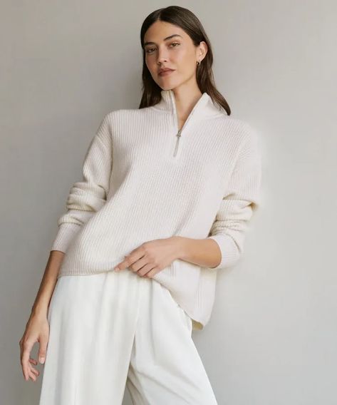 Jenni Kayne Sale 25% offJenni Kayne Sale 25% off Luxe Loungewear, Jenni Kayne, Knitwear Fashion, Womens Cashmere, Half Zip Sweaters, Sweater Set, Zip Sweater, Knitwear Women, Get Dressed