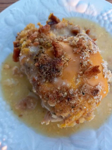 Stovetop Stuffing Chicken, Creamy Chicken Breast Recipes, Wedding Chicken, Stovetop Stuffing, Baked Boneless Chicken Breast, Amish Wedding, Amish Chicken, Chicken Breasts Recipe, Chicken Croquettes