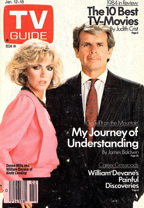 Tv Guide Covers, Knots Landing Tv Show, The Rifleman Tv Series, Donna Mills, Knots Landing, James Baldwin, Tv Guide, Best Tv Shows, Soap Opera