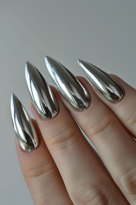 steel gray chrome nails, trendy nails, chrome nail colors, summer nails, chrome manicure, bright summer nails, natural chrome nails, minimalist nails, chrome nail art, graduation nails, cute nails, elegant chrome nails, summer chrome nails, wedding nails, aura nails, chrome nails designs, graduation nails acrylic, ombre chrome nails, classic chrome nails, date night beauty, nail inspo, summer nails 2024, nail art, nail designs summer, ombre nails Minimalist Nails Chrome, Gray Chrome Nails, Trendy Nails Chrome, Aura Nails Chrome, Summer Nails Natural, Natural Chrome Nails, Nails Acrylic Ombre, Nails Summer Chrome, Summer Nails Chrome