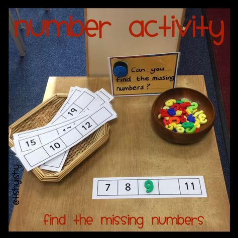 Number - find the missing numbers. Could use this with double digit numbers too: Year 1 Classroom, Number Sense Worksheets, Year 1 Maths, Early Years Maths, Numeracy Activities, Shape Activities, Number Activity, Eyfs Classroom, Maths Games