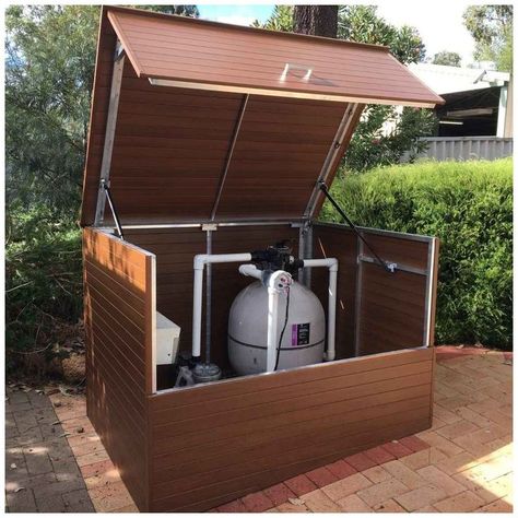 Pool Sheds, Pool Equipment Cover, Pool Equipment Enclosure, Pool Pumps And Filters, Hidden Pool, Swimming Pool Equipment, Pool Shade, Pool Shed, Pool Enclosures