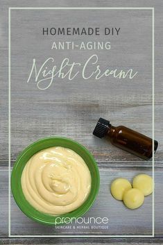 Anti-Aging Night Cream Recipe • pronounceskincare.com Night Cream Diy, Diy Night Cream Anti Aging, Diy Night Cream, Săpunuri Handmade, Oil Cleansing, Anti Aging Night Cream, Diy Anti Aging, Diy Skin Care Recipes, Baking Soda Shampoo