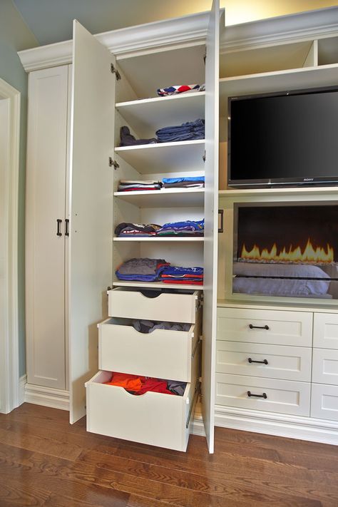 the Custom Wardrobe Closet, Basement Tv Rooms, Custom Wall Unit, Built In Wall Units, Wardrobe Wall, Bedroom Built Ins, Bedroom Wall Units, Closet Wall, Bedroom Built In Wardrobe