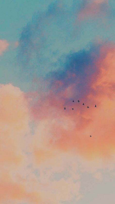 Pastel Background, Soothing Colors, Background Wallpaper, Aesthetic Wallpaper, Birds, Pastel, Pink, Blue, Design