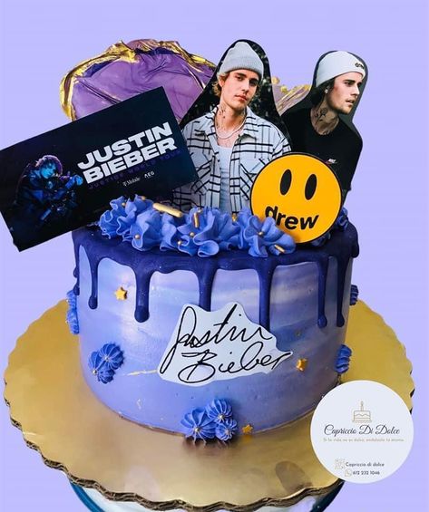 Justin Bieber Birthday Party Ideas, Justin Bieber Costume, Justin Bieber Cake, Justin Bieber Party, Justin Bieber Birthday, Pastel Rectangular, 25th Birthday Parties, 30th Birthday Decorations, Adult Birthday Cakes