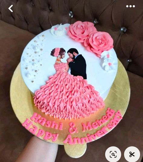 Marriage Anniversary Cake, Anniversary Cake Designs, Happy Anniversary Cakes, Couple Anniversary, Beginner Henna Designs, Love Symbol, Cake Layers, Our Anniversary, Marriage Anniversary