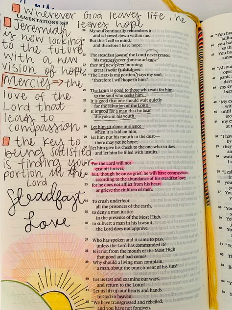 Lamentations Bible Study, Luke 5 Bible Journaling, The New Testament Bible Journaling, Lamentations Bible Journaling, Book Of Lamentations, Bullet Journal Bible Study, Bible Doodling, Bible Journal Notes, Bible Journaling Ideas Drawings