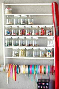 Sewing Room Inspiration, Sewing Room Storage, Sewing Room Design, Organize Craft Supplies, Sewing Room Decor, Craft Room Design, Sewing Room Organization, Sewing Space, Hobby Room