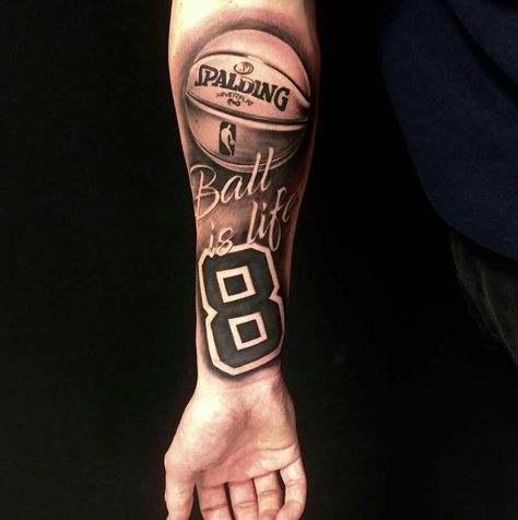 Basketball Tattoo Ideas, Soccer Tattoos, Basketball Tattoos, Sport Tattoos, Forarm Tattoos, Tattoo Inspiration Men, Tattoos For Black Skin, Leg Sleeve Tattoo, Small Hand Tattoos