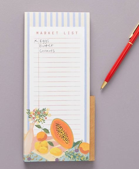 I Never Spend More Than 30 Minutes on Dinner—Here Are My Secrets Note Pad Design, Writing Lists, List Notepad, Stationery Ideas, Planner Notepad, Note Pads, Pad Design, Writing Pad, Memo Pad