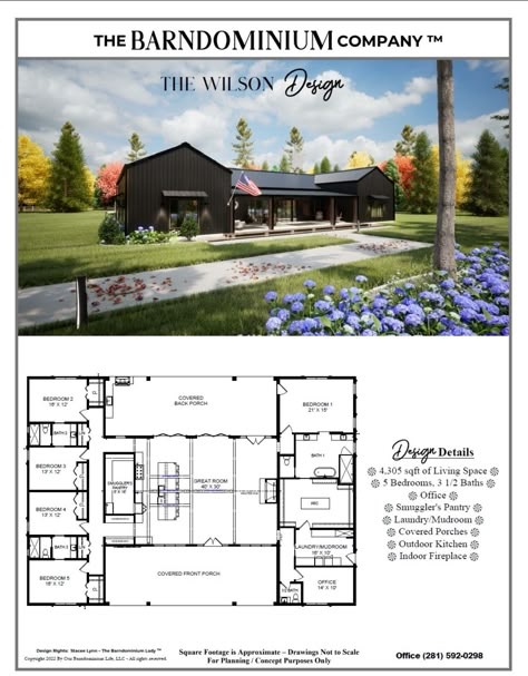 Unique Barndominium Floor Plans, One Level Barndominium Floor Plans, Shotgun House Floor Plans, Modern Ranch House Plans, Budget House Plans, Modern Ranch House, House Plans Ideas, Dog House Plans, Two Story House Plans