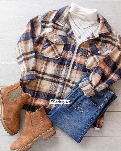 Washington Outfits, Ingenue Natural, Fashion Trend Forecast, Fall Orange, Plaid Shacket, Shorts Skirts, Autumn Style, Cute Fall Outfits, Mode Inspo