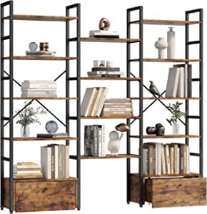 Wide Bookshelf, Wide Bookcase, Large Bookshelves, Open Display Shelf, Industrial Bookshelf, Industrial Bookcases, Metal Bookshelf, Bookshelves In Living Room, Open Cabinets