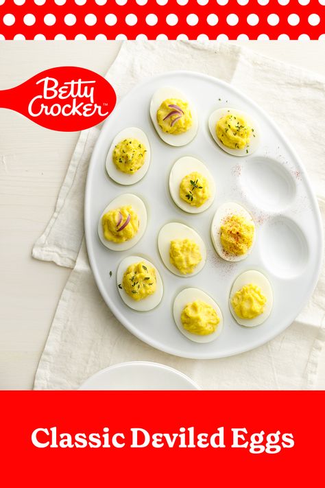 You simply can’t beat a classic. Our time-honored Classic Deviled Eggs recipe will never go out of style. Deviled Eggs Recipe Easy, Devilled Eggs Recipe Best, Easter Food Appetizers, Deviled Eggs Recipe Classic, Deviled Eggs Easy, Best Deviled Eggs, Easter Appetizers, Deviled Eggs Classic, Best Appetizer Recipes