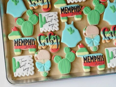 Baby Boy Cookies, Baby Cookies, Baby Shower Cookies, Royal Icing Cookies, Sugar Cookies Decorated, Sugar Cookies, Cookie Decorating, Tacos, Sugar Cookie