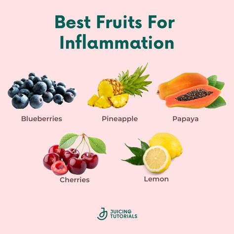 Fruits That Help With Inflammation, Inflammation Reducing Juice, Pineapple Anti Inflammation Tea, Reducing Inflammation In The Body Diet, Antioxidant Rich Fruits, Vegetable Benefits, Fruit Benefits, Juicing For Health, Daily Diet