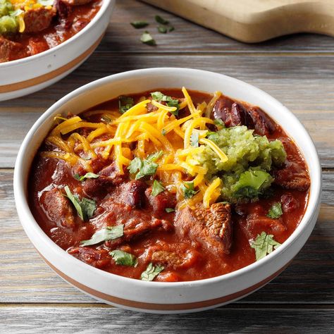 Slow Cooker Tex-Mex Chili Tex Mex Bowl, Texmex Chili Recipe, Ultimate Chili Recipe, Tex Mex Chili, Beef Stew Meat Recipes, Crockpot Chili, Best Soup Recipes, Chili Seasoning, Tex Mex Recipes