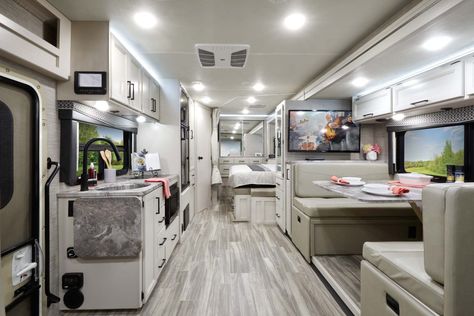 7 Best Small Class A RVs on the Market - Mortons on the Move Motorhome Living, Motorhome Interior, Class B Motorhomes, Class B Rv, Small Rv, Class C Motorhomes, Class A Motorhomes, Class A Rv, Class C Rv