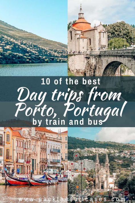 Porto Day Trips, Portugal Train, Lisbon Trip, Day Trips From Porto, Porto Portugal Travel, Portugal Roadtrip, Porto Travel, Europe 2023, 2024 Travel