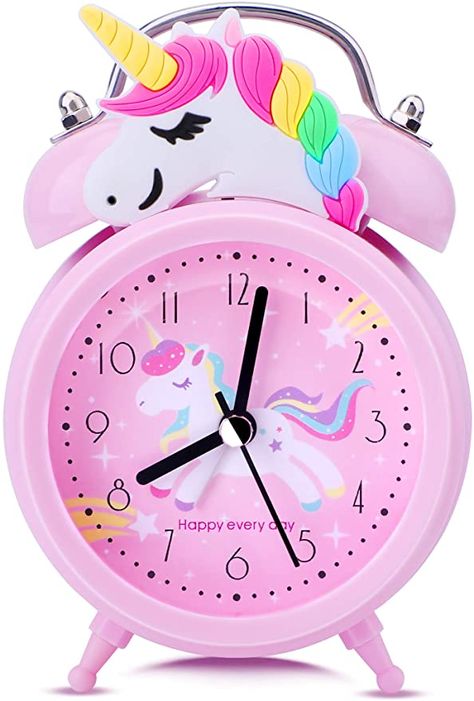 Unicorn Clock, Jam Alarm, Unicorn Birthday Decorations, Unicorn Room Decor, Unicorn Room, Cute Bedroom, Kids Alarm Clock, Unicorn Bedroom, Clock For Kids