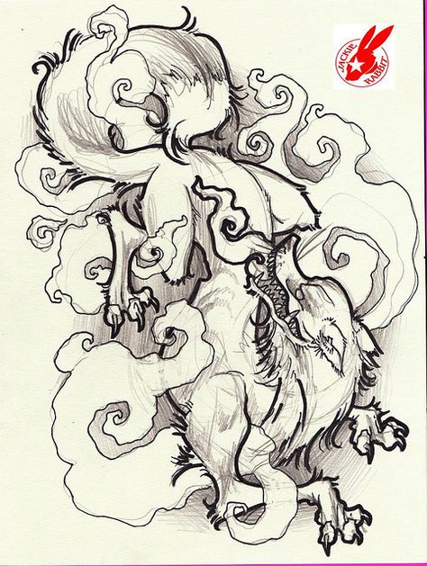 Demon Fox Tattoo, Mermaid Paintings, Fox Demon, Tattoo Mermaid, Fox Tattoo Design, Japanese Demon, Art Vampire, Japanese Fox, Dengeki Daisy