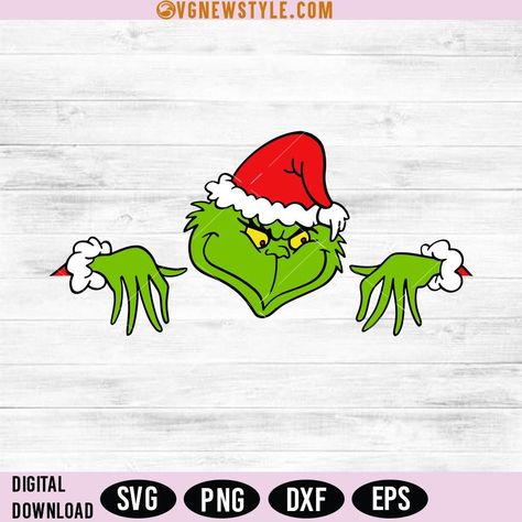 These fun and free Grinch SVG files are perfect for holiday crafting. You get a Grinch face SVG and a few premade cut files to get started. Grinch Picture Frame, Grinch Cut Out Template, Grinch Scenes, Grinch Pattern, Grinch Svg Free, Grinch Cricut, Grinch Drawing, The Grinch Svg, Christmas Bazaar Ideas