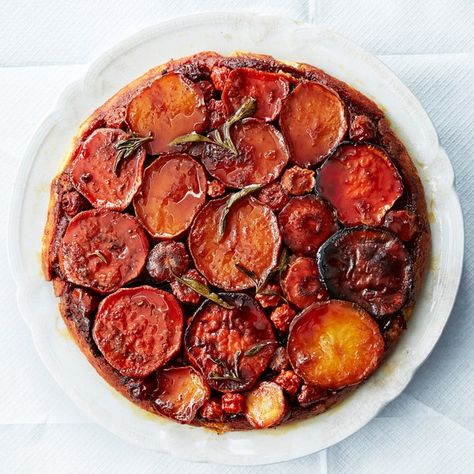 We love the color and texture you get from using a combination, but any single root vegetable can be used here, too. Tarte Tatin Recipe, Parsnip Recipes, Dinner Pies, Vegetarian Thanksgiving Recipes, Vegetable Tart, Savory Dinner, Vegetarian Thanksgiving, Pot Dinners, Savory Pies