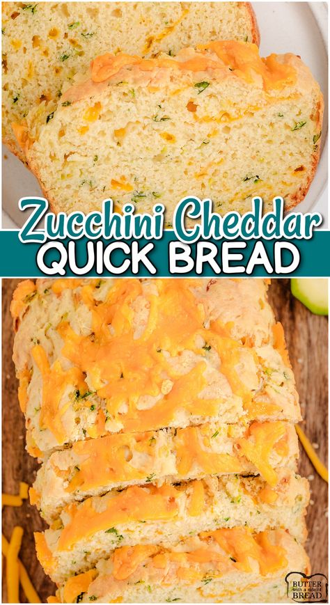 Zucchini Cheddar Bread, Cheese Zucchini Bread, Cheddar Quick Bread, Cheddar Bread Recipe, Savory Quick Bread, Savory Zucchini Bread, Zucchini Cheddar, Cheese Zucchini, Moist Zucchini Bread