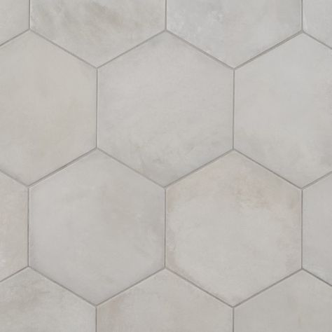 Bedrosians Makoto Kumo Grey 10-in x 11-in Matte Porcelain Floor and Wall Tile (10.76-sq. ft/ Carton) in the Tile department at Lowes.com Tropical Tile, Artmore Tile, Hexagon Floor, Affordable Tile, Matte Porcelain Tile, Handcrafted Tile, Sanded Grout, Encaustic Tile, Commercial Flooring