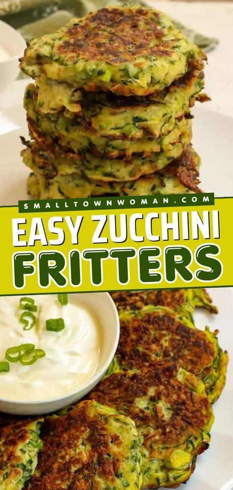 Learn how to make Zucchini Fritters! Fried to perfection, this zucchini recipe comes out crispy on the outside and tender on the inside with plenty of flavor. Check out what to serve with this easy veggie side! Crunchy Salmon, Salmon Nuggets, Squash Dishes, Mains Recipes, Zucchini Fritters Recipe, Best Zucchini, Fried Zucchini, Fresh Zucchini, Fritters Recipe