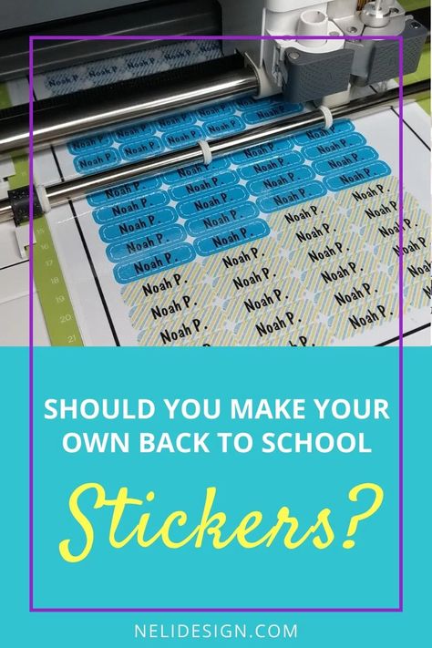 Cricut Labels For School Supplies, Cricut School Labels, Cricut Back To School Projects, Cricut Bulletin Board, Cricut Bulletin Board Ideas, Diy Labels Printable, Cricut Classroom Ideas, Personalized School Supplies Labels, Letter Land