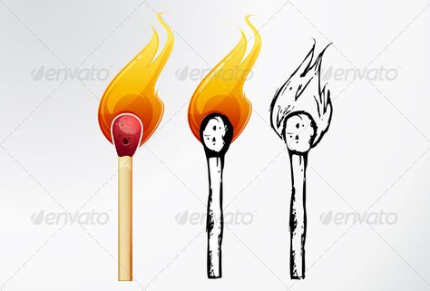 Match Stick Drawing, Matchstick Illustration, Matchstick Drawing, Match Sketch, Match Drawing, Candle Illustration, Stick Drawings, Stencil Outline, Glow Art