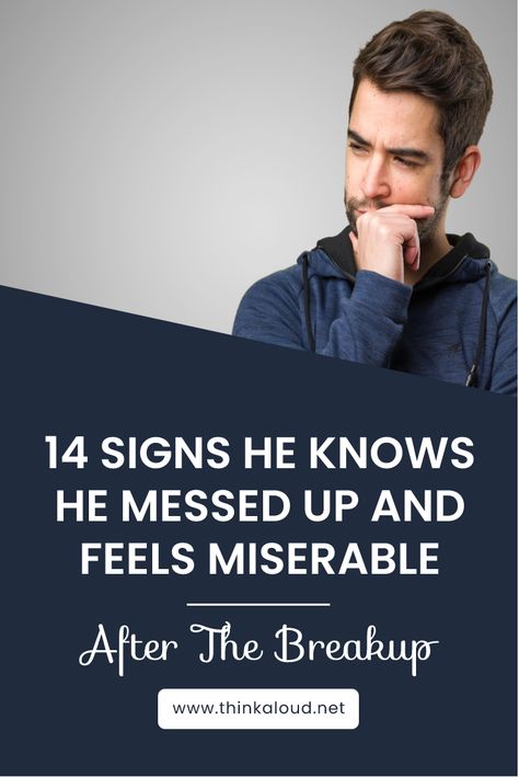 It’s difficult not to think of what might have been after getting out of a serious relationship. Does he regret leaving you? Does he miss you? All those questions swirl around your head. However, there are signs that show that he knows he messed up... How To Make Him Regret Leaving You, He Will Miss You, He Will Miss You Quotes, How To Make Your Ex Regret Leaving You, Make Him Regret Losing You, How To Mess With Someone's Head, Why Did He Leave Me, How To Make Him Miss You After Breakup, Show Him What He Lost