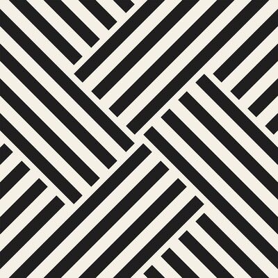 Black White Peel And Stick Wallpaper, Black And White Peel And Stick Wallpaper, Black And White Pattern Wallpaper, Featured Wall, Interlocking Pattern, Minimalistic Wallpaper, Mid Century Modern Wallpaper, Black And White Patterns, Black And White Geometric Pattern