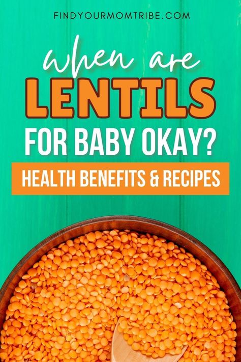 Lentils For Toddlers, Lentils For Babies, Toddler Lentil Recipes, Blw Lentils, Baby Lentil Recipe, Lentil Recipes Baby, Lentil Recipes For Baby, High Calorie Baby Food, Lentil Baby Food Recipe