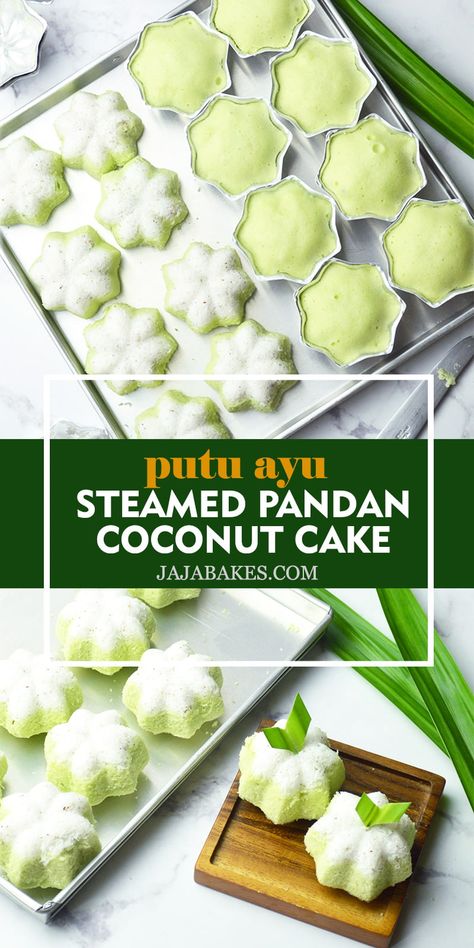 Pandan Cake, Filipino Food Dessert, Indonesian Desserts, Malaysian Cuisine, Salty Treats, Steamed Cake, Recipes For, Thai Dessert, Malaysian Food