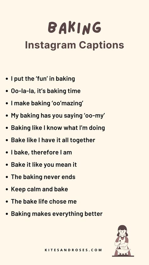 Baking Captions For Instagram Story, Bio For Cake Page On Instagram, Baking Story Instagram, Caption For Pastries, Caption For Baking, Cookies Captions Instagram, Baking Quotes Aesthetic, Bakery Captions Instagram, Pastry Captions Instagram