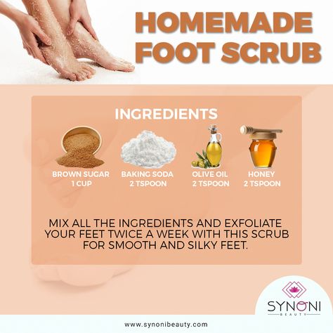 Foot Mask Diy, Soft Feet Remedy, Homemade Foot Scrub, Diy Foot Soak, Pedicure At Home, Foot Scrub, Foot Soak, Healthy Skin Tips, Detox Your Body