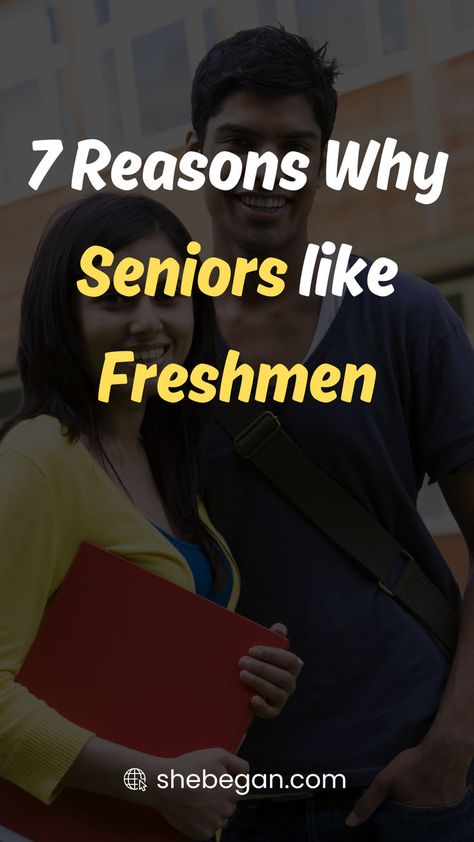 Dating across grade levels within a high school setting can evoke many opinions. Freshmen enter high school as wide-eyed newcomers. They find themselves amidst a whirlwind of new experiences, including navigating relationships.

Seniors stand at the pinnacle of their high school journey. They are preparing to transition into adulthood. The difference in maturity and life experiences between these groups often sparks debate. 

This article explores some reasons why seniors like dating freshmen. Senior And Freshman Dating, High School Dating Advice, Freshman And Senior Dating, High School Dating, High School Relationships, School Date, Senior Dating, After College, New Experiences