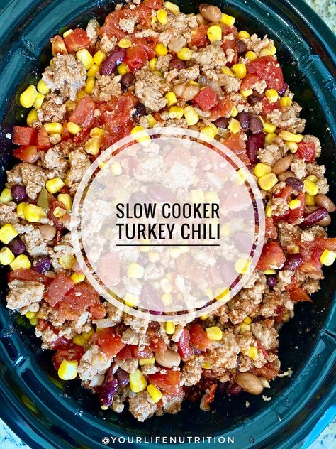 Slow Cooker Turkey Chili, Beans And Corn, Slow Cooker Turkey, Turkey Chili, Soup Chili, Become Rich, Pinto Beans, Kidney Beans, Spaghetti Squash