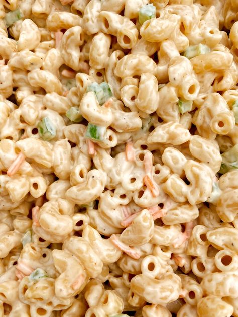 Dairy Free Macaroni Salad — The No Gluten Girl Leftover Ham Recipes Gluten Free Dairy Free, Easy Dinner No Dairy, Potluck Dishes Dairy Free, Easy Gf Df Lunch, Gluten Free Mac Salad, Macaroni Salad Dairy Free, Dairy Free Gluten Free Pasta Salad, Paleo Macaroni Salad, No Dairy Gluten Free Recipes