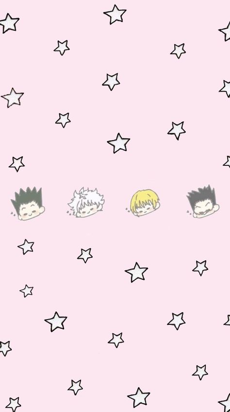 Hxh Cute Wallpaper, Pink Hxh Wallpaper, Hxh Phone Wallpaper, Icon Homescreen, Hxh Wallpaper, Human Painting, Butterfly Wallpaper Iphone, Wallpaper Doodle, Anime Wallpaper Phone