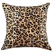 image of Torino 18-Inch Square Leopard Throw Pillow in Brown Leopard Room Decor, Color Scheme Living Room, Luxury Velvet Sofa, Teal Color Scheme, Affordable Living Room Furniture, Leopard Pillows, Cowhide Pillows, Faux Fur Pillow, Fur Pillow