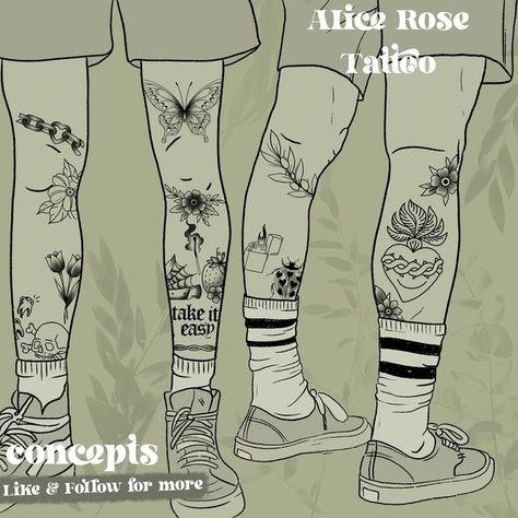 Leg Tattoo Layout, Path Work Tattoo, Patch Work On Leg Tattoo, Patchy Leg Tattoo Sleeve, Sleeve Concepts Tattoo, Patch Art Tattoo, Leg Tattoo Men Patch Work, Nature Patchwork Leg Tattoo, Leg Patchwork Tattoo Men